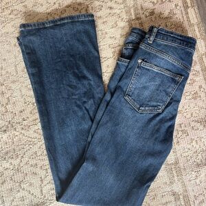 Zara Dark Blue Flare & Wide Leg Jeans